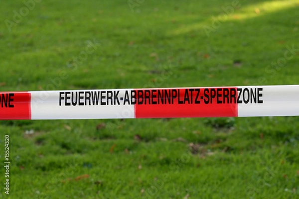 Obraz Feuerwerk-Absperrband