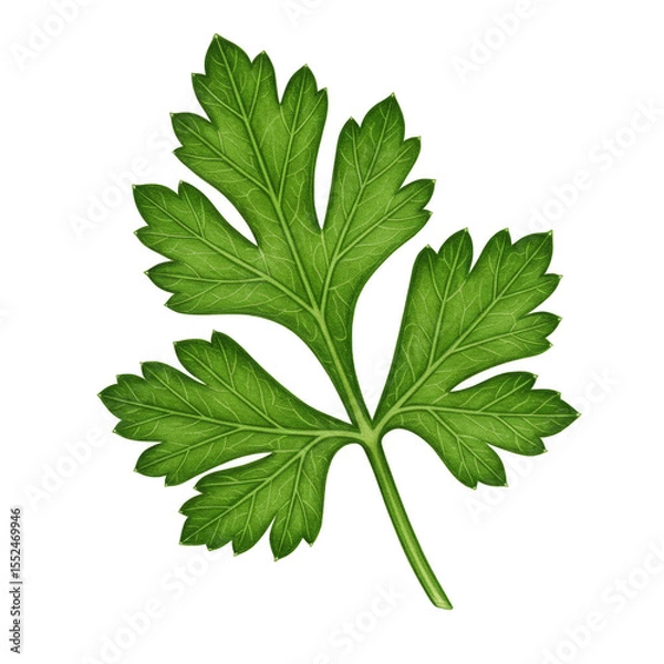 Fototapeta Isolated Transparent Background Green Cilantro Herb Leaf Ingredient