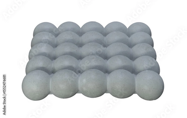 Fototapeta Concrete template podium pedestal for show cosmetic or skin care products display on transparent background png file