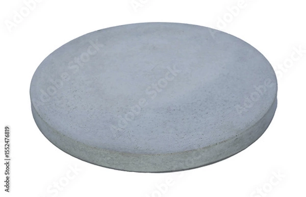 Fototapeta Concrete template podium pedestal for show cosmetic or skin care products display on transparent background png file