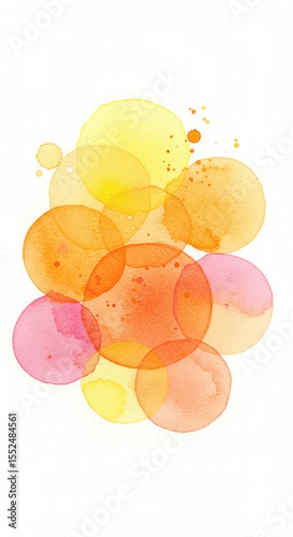 Obraz abstract background with colorful bubbles
