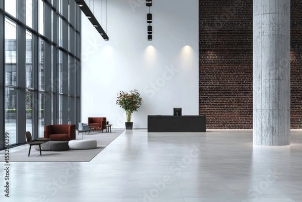 Fototapeta Discover the elements that define contemporary workspace aesthetics.