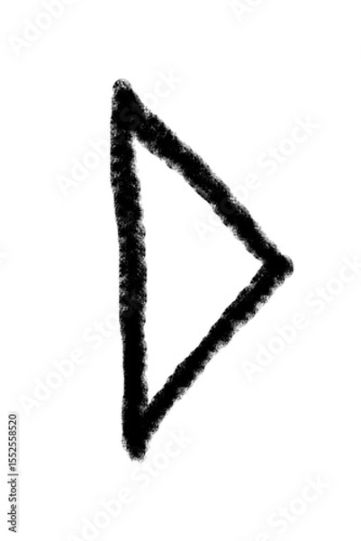 Fototapeta Arrow grunge vector icon. Arrow grunge texture vector. Arrow grunge chalk vector.