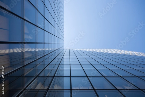 Obraz Bürofassade vor blauem Himmel