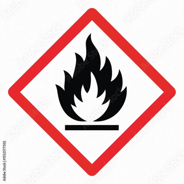 Obraz Danger Flammable Liquids Warning Sign