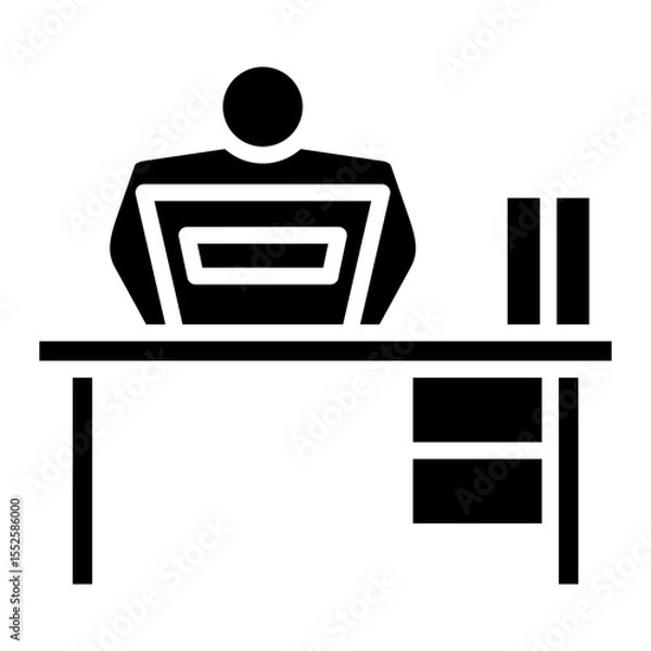 Fototapeta Using Laptop Icon
