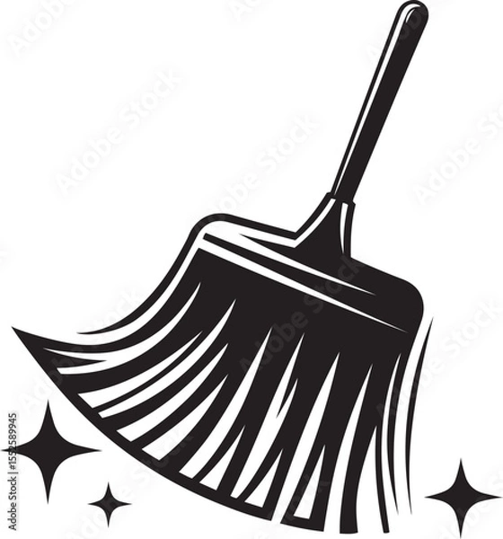 Obraz Bristles icon vector illustration, bristles line art vector logo icon design, bristles silhouette vector art