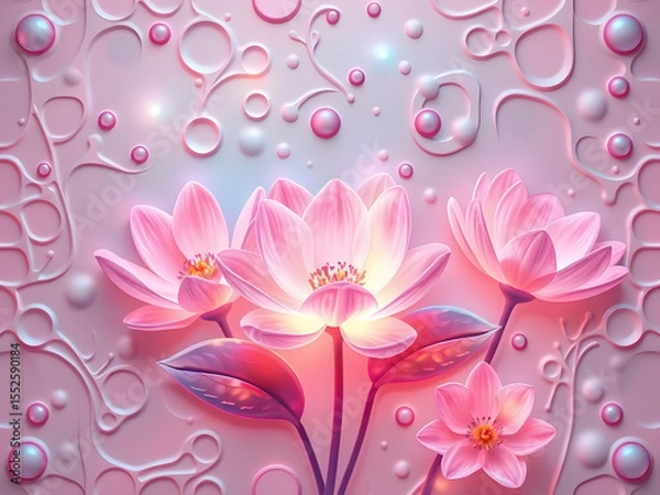 Obraz pink flower background