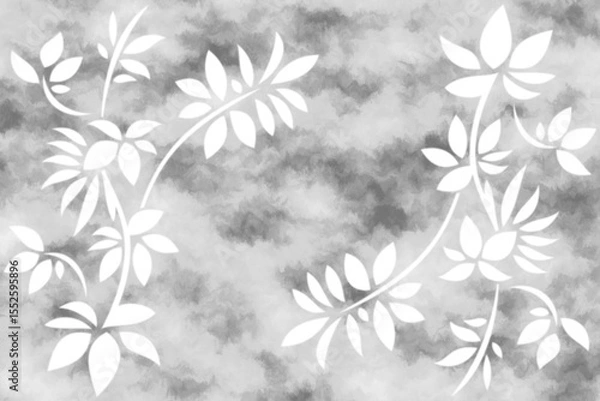 Fototapeta Textured concrete, cement, slate, stone, marble block wall tiles in grayscale. A close-up of a concrete and texture block wall presented in grayscale.	
