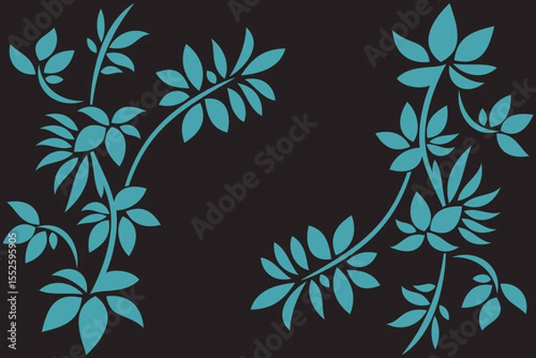 Fototapeta A black and white pattern featuring squares of varying sizes arranged in a visually striking design. Wall tiles design mould line work use for design creation.	

