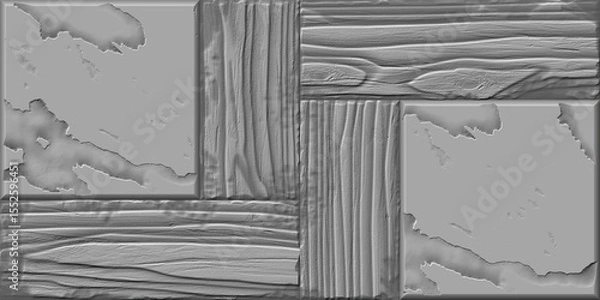 Fototapeta 3d mould ceramic tiles art. Digital home decorative art wall tiles design background. Dark gray and light gray combination. Embossed tiles. Ceramic Wall tiles 3d Punch Design.	
