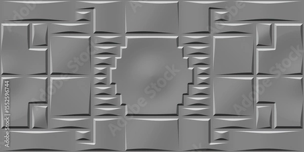 Fototapeta 3d mould ceramic tiles art. Digital home decorative art wall tiles design background. Dark gray and light gray combination. Embossed tiles. Ceramic Wall tiles 3d Punch Design.	
