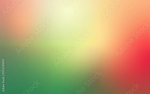Fototapeta Watermelon gradient background blending vibrant red and green shades in a soft abstract flow perfect for summer designs, fresh product ads, seasonal posters, and tropical themed visuals. High quality