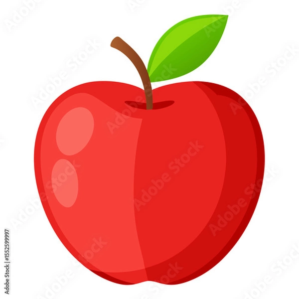 Fototapeta apple icon white background