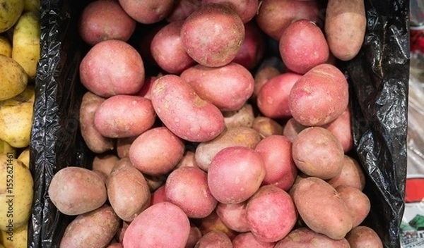Obraz Directly above shot of potatoes