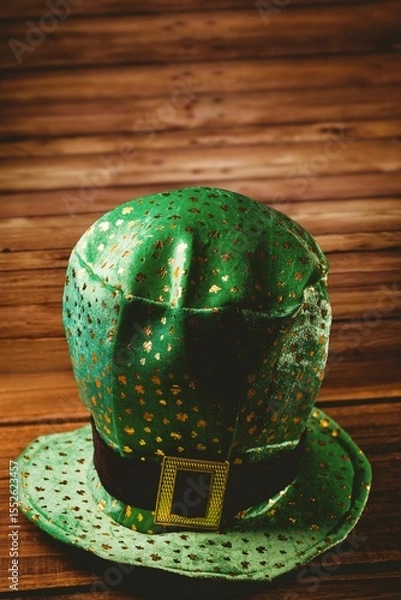 Obraz Green top hot on wooden table