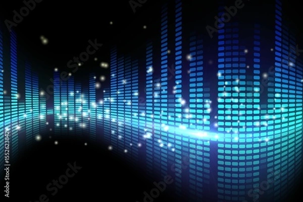 Obraz Digitally generated disco light design