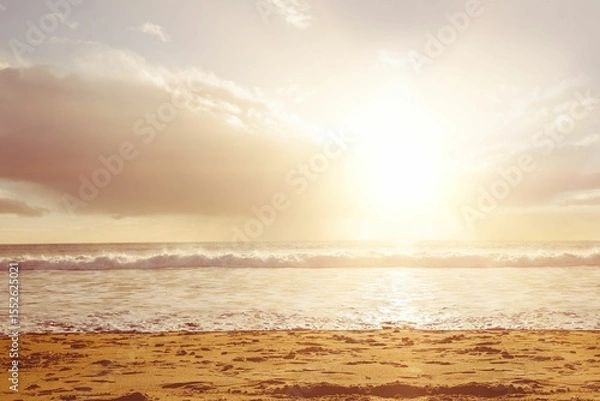 Obraz View Of Beach During Sunset