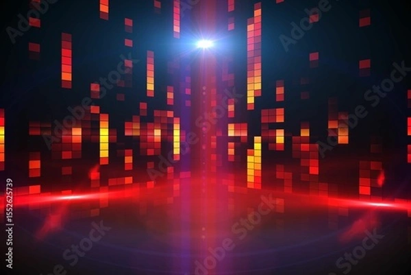 Obraz Digitally generated disco light background