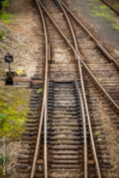 Obraz High angle view of railway tracks