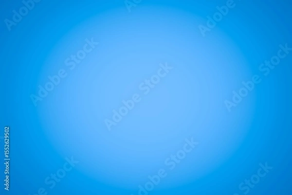 Obraz Circular blue gradient is spreading across flat design, showing light center fading into dark edges