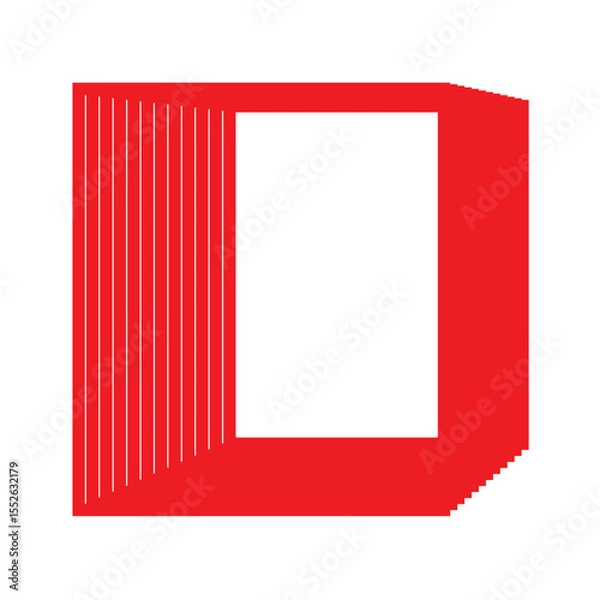 Obraz red frame for your text
