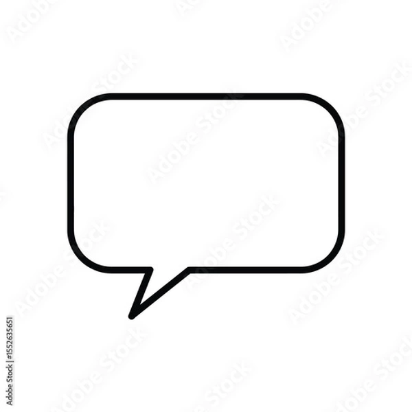 Obraz Speech Bubble Outline Icon