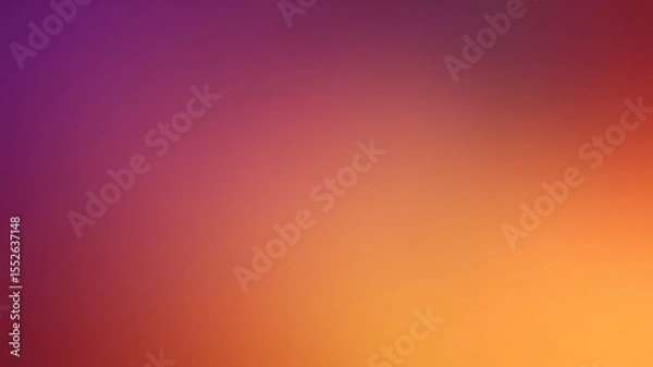 Fototapeta Smooth blended gradient in shades of purple red and orange for backgrounds or designs