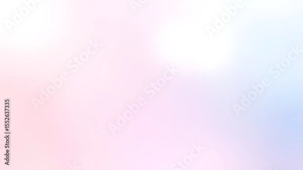 Fototapeta Soft pastel gradient blend of pink white and blue creates a delicate and dreamy visual