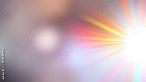 Fototapeta Vibrant abstract background of colorful light rays radiating from a bright central point.