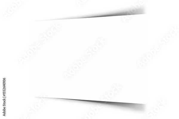 Fototapeta A blank white canvas with soft shadows, suggesting potential for creativity or design.