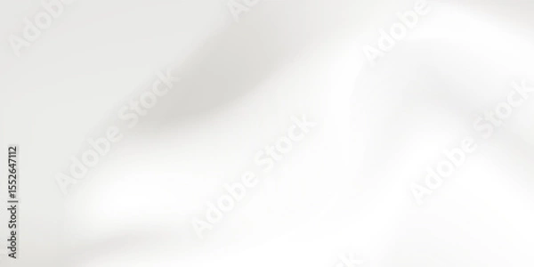 Fototapeta Smooth wavy gray gradient background. Soft silver liquid wallpaper. Silk nacre color texture for banners, flyers, presentations, graphic design.