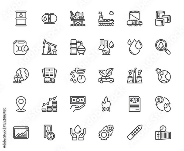 Obraz Sea logistic icon set