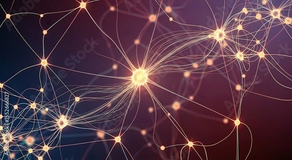 Fototapeta Neuron Network Connection