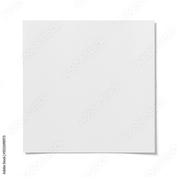 Obraz A blank white square, ideal for creative projects or presentations.