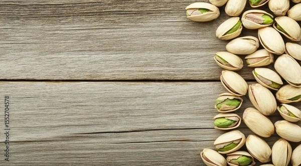 Obraz Pistachios on weathered wood