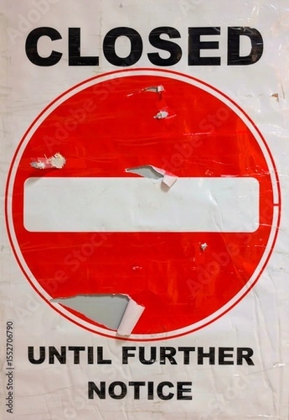 Obraz Stop closedsign