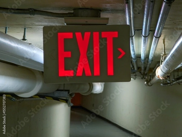 Obraz emergency exit sign
