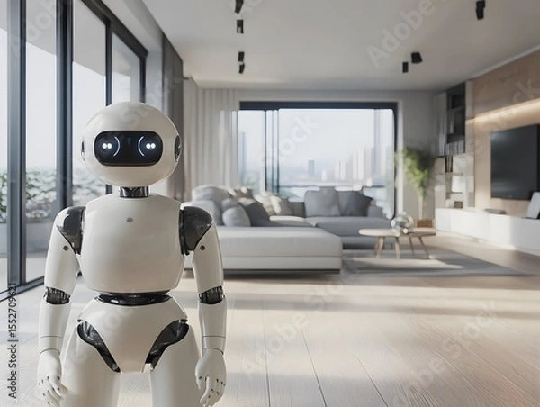 Fototapeta AI-Enabled Home Robot Toy with Gesture Recognition and Remote Control for Smart Play Experiences
interior of a modern office