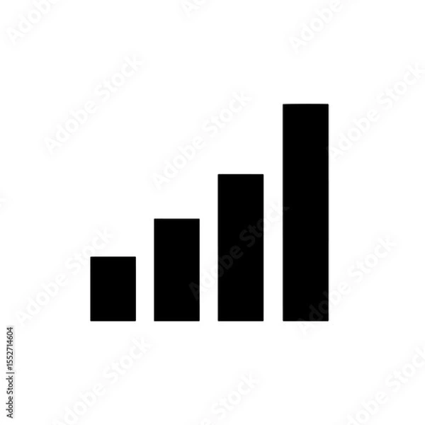 Fototapeta bar chart graph