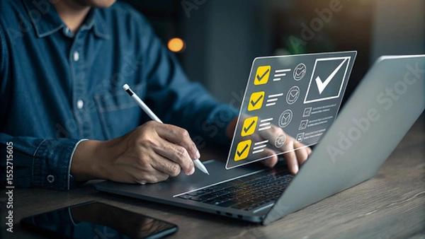Fototapeta Task Management Efficient Workflow and Productivity