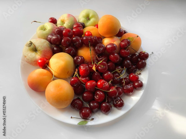 Obraz A plate of fruits in the sun