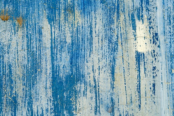 Fototapeta Abstract Blue and White Striped Texture with Grunge Surface Effect