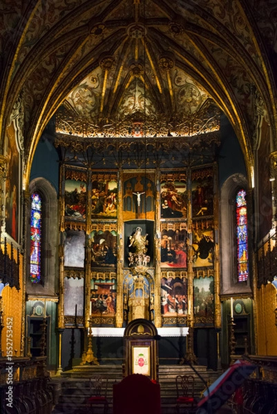 Fototapeta Altar in Cathedral of Funchal, Madeira