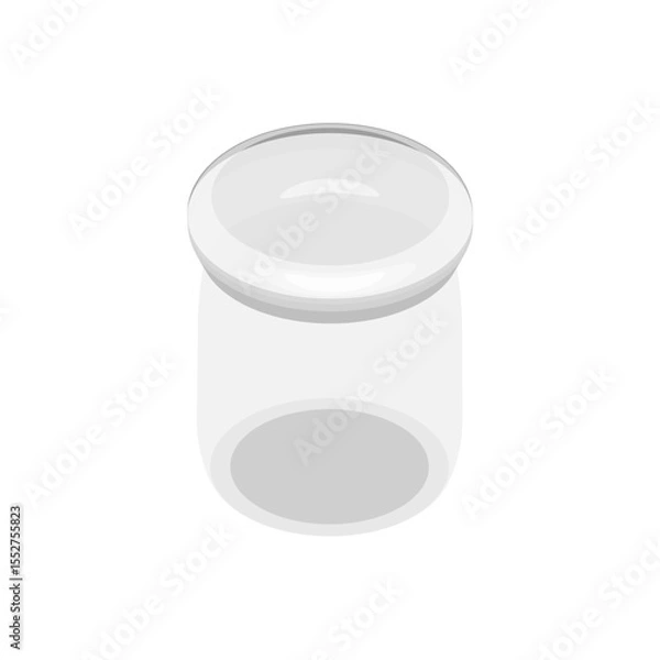 Fototapeta イラスト素材：透明な空き瓶