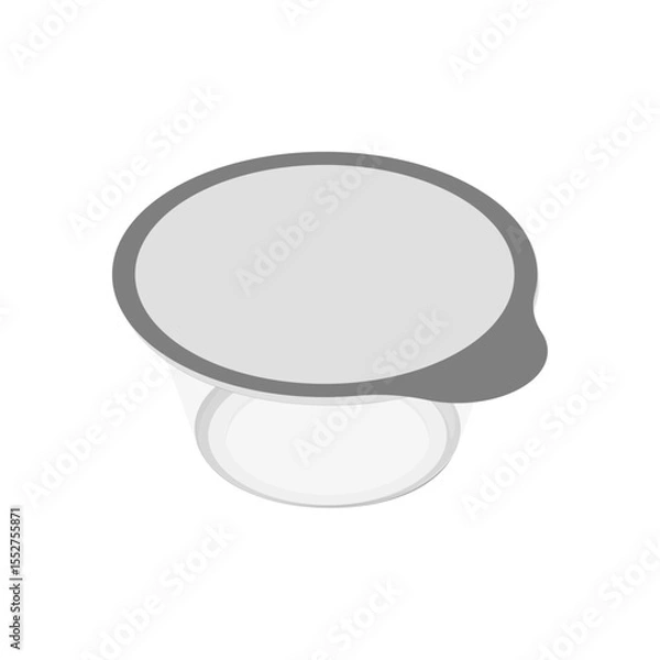 Obraz イラスト素材：プラスチックのデザートカップ