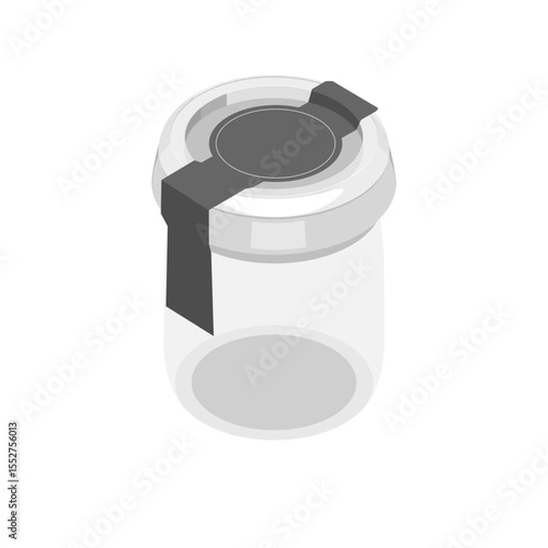 Fototapeta イラスト素材：プラスチックのデザートカップ