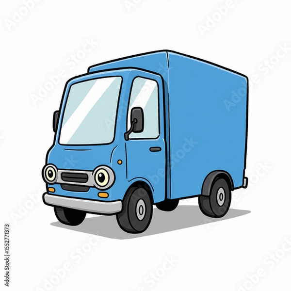 Obraz vector delivery truck