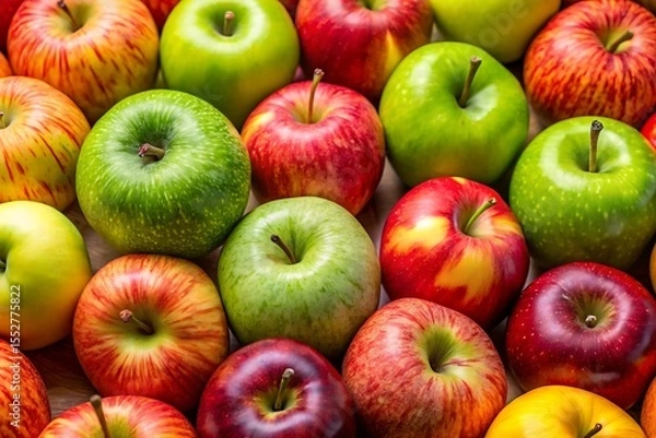 Fototapeta Bunch of apples with different colors