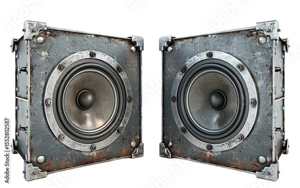 Obraz Speaker Casing Design on the Transparent Background